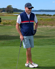 Load image into Gallery viewer, Delaine merino wool vest worn by a golfer