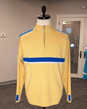 Load image into Gallery viewer, Men's yellow merino wool ski sweater