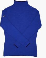 Load image into Gallery viewer, women's merino wool ski sweater blue