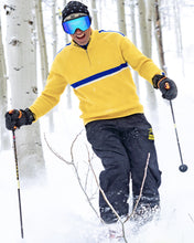 Load image into Gallery viewer, Men&#39;s yellow wool ski sweater

