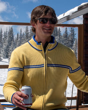 Load image into Gallery viewer, Best men's wool full zip apres ski sweater