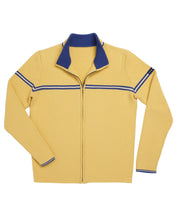Load image into Gallery viewer, Delaine Vintage Full Zip Wool  Ski Sweater in Jacket-Style in Yellow