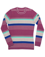 Load image into Gallery viewer, Delaine Women's Merino vintage Crew Wool Ski Sweater in Azalea