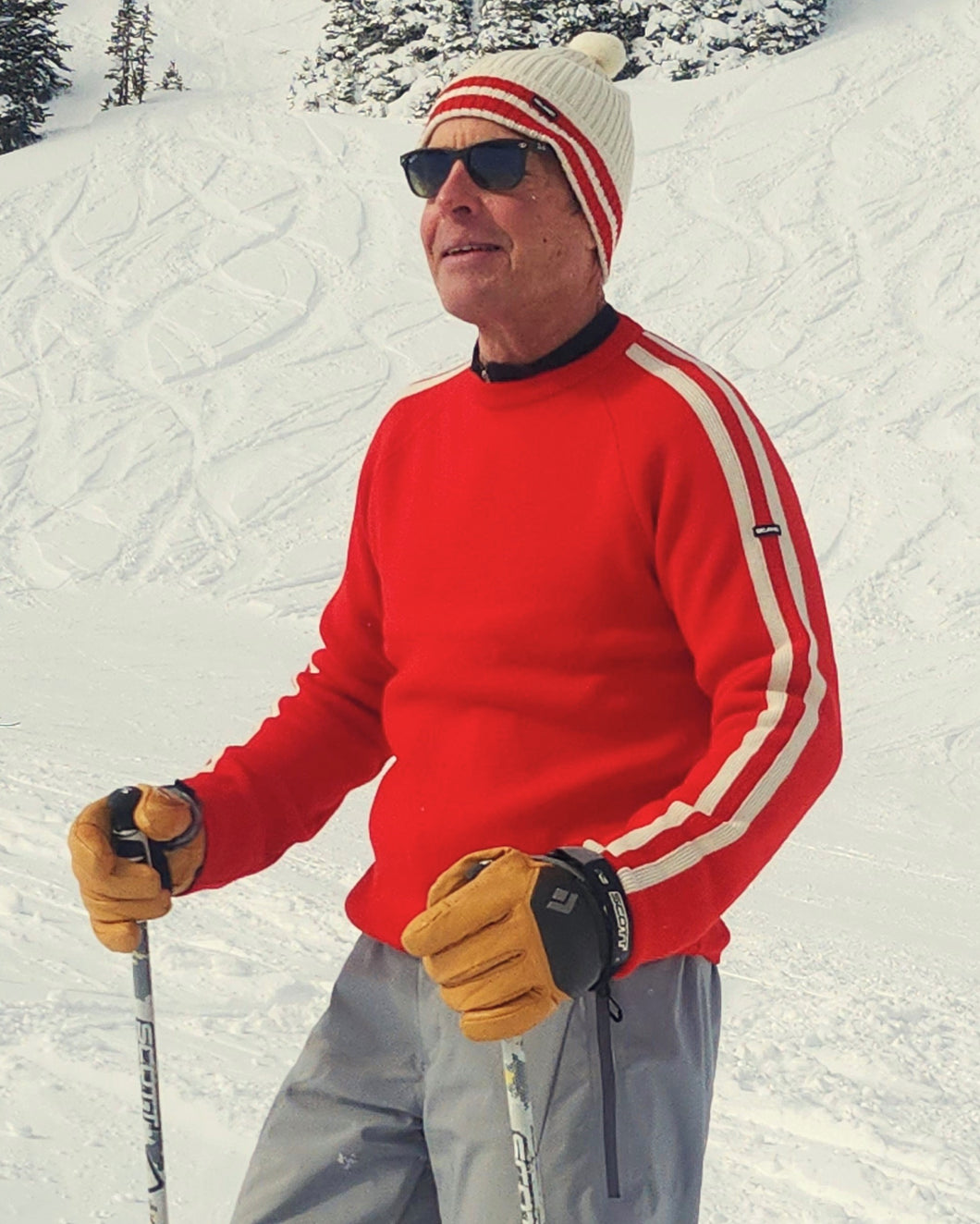 Men's Hermann Ski Sweater -Downhill Red