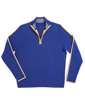 Load image into Gallery viewer, men&#39;s quarter zip merino wool ski sweater
